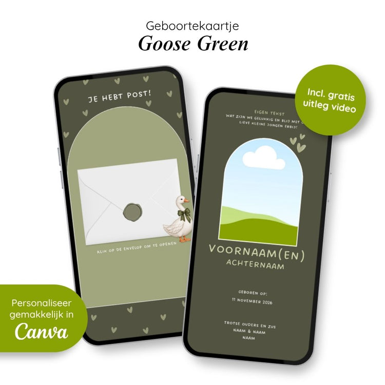 Geboortekaartje // Goose Green