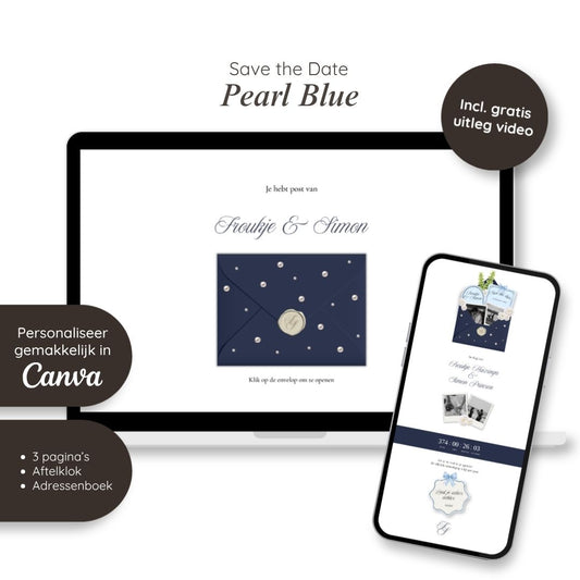 Save the Date // Pearl Blue
