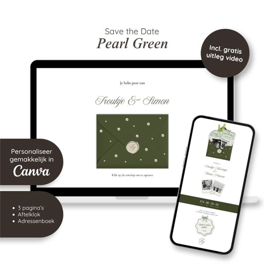 Save the Date // Pearl Green