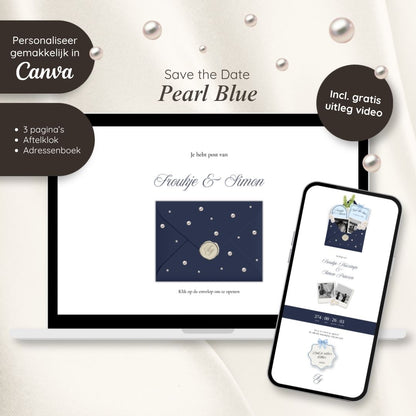Save the Date // Pearl Blue