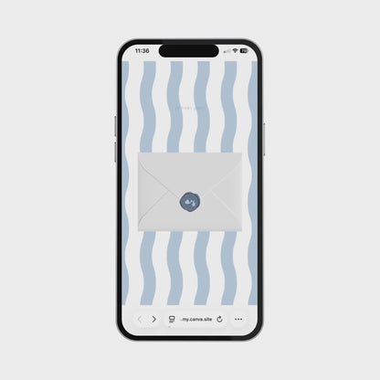 Geboortekaartje // Stripes Blue