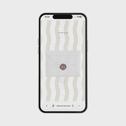 Geboortekaartje // Stripes Beige