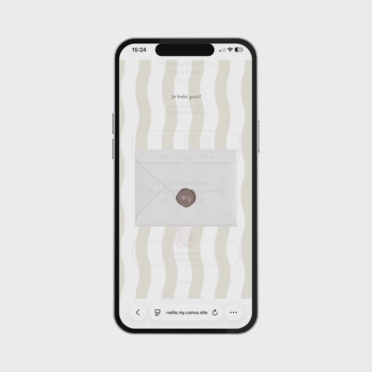 Geboortekaartje // Stripes Beige